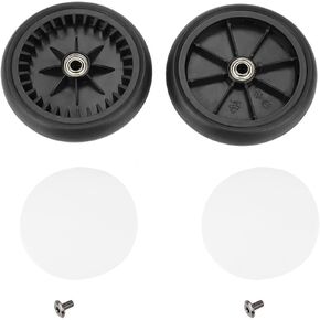Yoyo Wheels Yoyo Wheel Baby Strollers Rubber Wheels Accessories for Wheel Kids Carriage with Tools Front Set Jogger Premier Replacement Caster (A Pair of Rear Wheels)