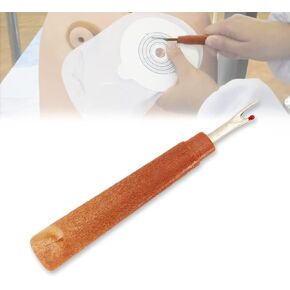 Ostomy Bag Scissor for Colostomy Ileostomy Care, Stoma Pouch Shear Nursing Cutter 5" with Blunt Round Tip