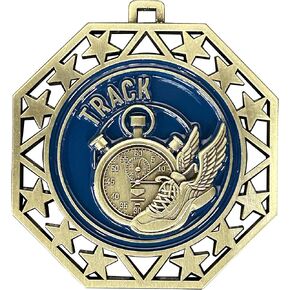 Express Medals Various 10 Pack Styles of Track Award Medals with Neck Ribbons Trophy Award Prize Gift
