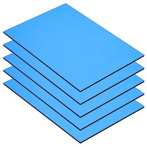 MECCANIXITY 6 Pcs PMMA Acrylic Sheets Colored Transparent 7 x 5Inch Purple Acrylic Sheets for DIY Projects, Art, Crafting, Laser Cutting & Engraving