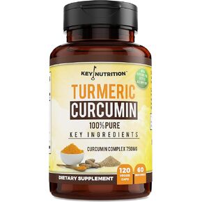 Turmeric Curcumin Complex with Piperine, 100% Pure - 120 Capsules