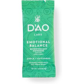 D'AO LABS Emotional Balance - Emotional Balance Powder - Calm & Stress Relief - Effervescent Powder with Apple-Cucumber Flavor - Xiao Yao San Traditional Chinese Herbal - 20 Individual Servings