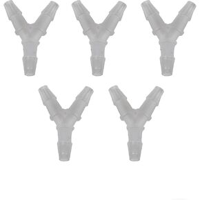 Premium Y-Connector | 5 Count | 3-Way Barbed Design | Secure Fit for Optimal Oxygen Flow | Compatible with Major Respiratory Brands | Durable, Medical-Grade Oxygen Therapy Accessory