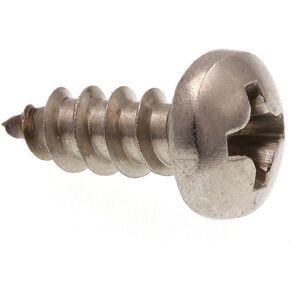 Prime-Line 9019149 Sheet Metal Screw, Self-Tapping, Pan Head Phillips, #6 X 3/8 in, Grade 18-8 Stainless Steel, Pack of 25