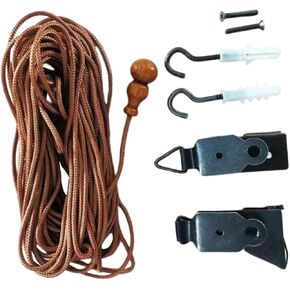 Cabilock 1 set lift drawstring blinds Rolling Blind Fittings Curtain Repairing Rope Roller Shade Accessories Tools Bamboo curtain reed curtain Venetian blinds Blinds Parts household screw