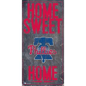 Fan Creations MLB Philadelphia Phillies Unisex Philadelphia Phillies Home Sweet Home Sign, Team Color, 6 x 12