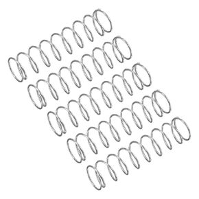 uxcell Compression Spring, 15Pcs 304 Stainless Steel, 7mm OD, 0.7mm Wire Size, 35mm Free Length, Silver Tone