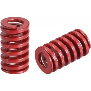 uxcell 3D Printer Die Spring, 2pcs 16mm OD 55mm Long Spiral Stamping Medium Load Compression Mould Die Springs for 3D Printer Electric Part, Red