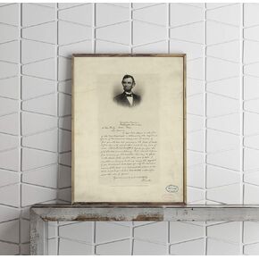 INFINITE PHOTOGRAPHS Photo: Letter from Abraham Lincoln to Mrs. Bixby | 1891 | Historic Photo Reproduction