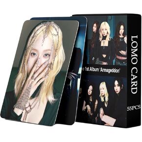 Aespa Photocards Aespa Armageddon Album Photocards 55PCS Aespa Supernova Lomo Card Greeting Card Gift for Fans KARINA Photocard Winter Photocard GISELLE Photocard NINGNING Photocard
