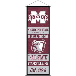 Mississippi State Bulldogs Banner and Scroll Sign