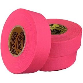3 Rolls of Comp-O-Stik NEON PINK Hockey Lacrosse Bat Cloth Stick Tape ATHLETIC TAPE (3 Pack) Made In The U.S.A. 1" X 20 Yards in Kuwait