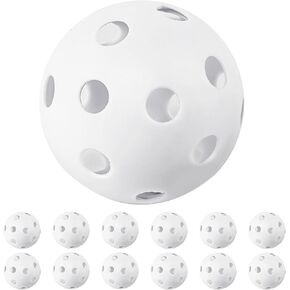Plastic Baseballs 12 Pack Practice Balls 9 Inch Softball Training Baseballs for Hitting Pickleball Indoor Lightweight Hitting Baseball Batting Balls Outdoor
