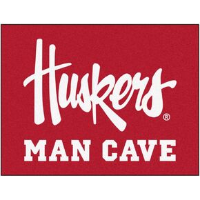 University of Nebraska Script Man Cave Rug - 34 in. x 42.5 in.