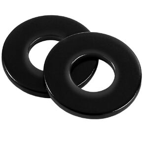 1/4" ID x 3/4" OD Stainless Flat Washers, 0.327" ID x 0.75" OD x 0.06" Thick, Stainless Steel 18-8 (304), Black Finish Metal Washer, 100 PCS
