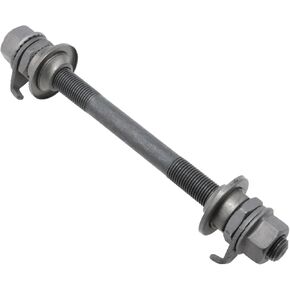Bike Axle 140/5.5 Inch Bicycle Multiple Speed Front Hub Axle Front Hub Axle Bicycle Axle 3/8‘’ Black 26TPI Bicycle Hub Axle 1PCS