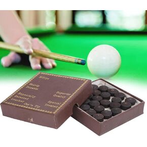 SUNGOOYUE Red Leather Snooker Cue Tips,50pcs box 12mm Cue Tips Kit Snooker Red Leather Cue Stick Tips for Pool Eight Nine Ball