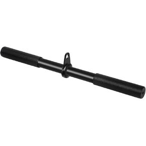 Pulldown Straight Bar Rotating Steel with Rubber Grips LAT Pull Down Handle for Pulley Cable Machine Triceps Training Rowing Machine Attachment for Home Gym Strength Exercise