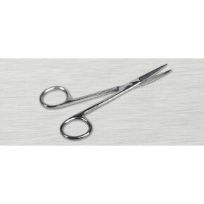 Medline DYNJ04050 Straight Iris Scissor, Sterile, 4.5" Length, Pack of 50