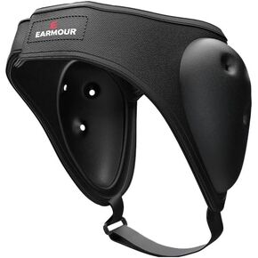 Wrestling Headgear with Adjustable Ear Guard - Youth Chin Protection, Design for Ultimate Comfort and Safety in Every Match, Black