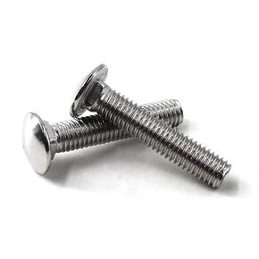 M12x60 Carriage Bolts 304 Stainless Steel Square Bolts (Pack of 6)