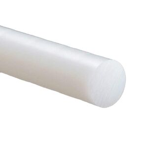 Diameter 30mm Length 13 inch UHMW PE Plastic Rod Natural White