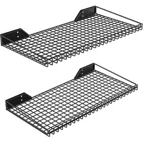 Ultrawall Wall Mounted Storage Shelf for Garage, 2 Pack Metal Shelf Rack, Heavy-Duty Wall Organizer Shelves Suitable for Shop, Shed, Garage 23.5inch x 12inch