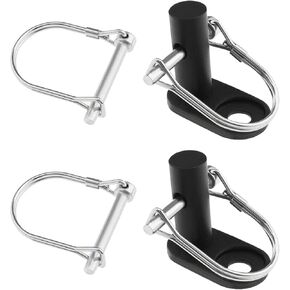 The Lord of the Tools 2PCS Bicycle Trailer Hitch Connector with 4PCS Coupler Pin Trailer Bike Coupler Pet Cargo Bike Trailer Hitch Attachment for Folding Bikes Pet Carts Hauling Goods