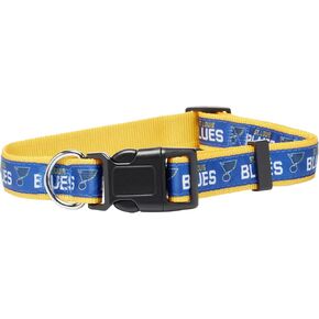 NHL PET Collar ST. Louis Blues Dog Collar, Size Large Hockey Team Collar for Dogs & Cats. A Shiny & Colorful Dog & Cat Collar Licensed by The NHL