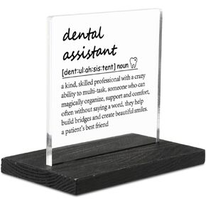 Dental Hygienist Definition Gifts, Dental Hygienist Office Decorations, Dental Hygienist Thank You Gift, Dental Hygienist Gifts for Women, Men, Plaque Decorative Signs YTZ32