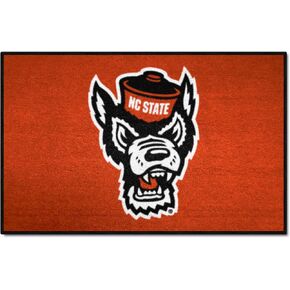 FANMATS 23968 NC State Wolfpack Starter Mat Accent Rug - 19in. x 30in. | Sports Fan Home Decor Rug and Tailgating Mat - Wolf Head Primary Logo