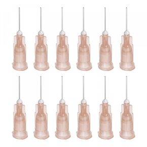 uxcell Industrial Blunt Tip Dispensing Needle with Luer Lock for Liquid Glue Gun, 26G 1/2", 20 Pcs (Light Brown)