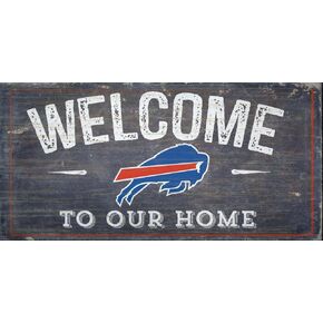 Fan Creations Buffalo Bills Welcome Distressed 6 x 12, Multi