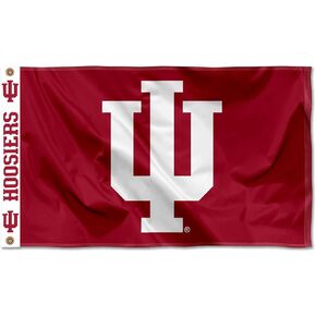 College Flags & Banners Co. Indiana Hoosiers Printed Header 3x5 Foot Banner Flag