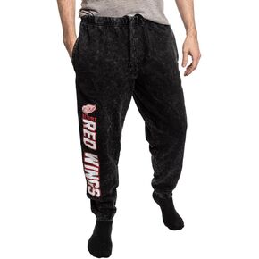 Calhoun NHL Mens Acid Wash Cotton Fleece Athletic Jogger Style Sweatpants