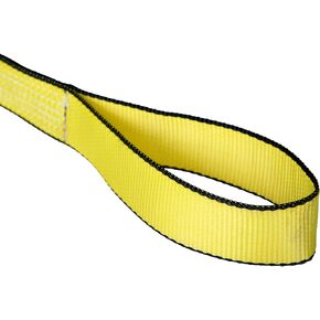 Mazzella Lifting Technologies 5000-2786 EE1-902 Edgeguard Nylon Web Sling, Eye-and-Eye, Yellow, 1 Ply, 3' Length, 2" Width, 10" Flat Eyes, 3200 lbs Vertical Load Capacity