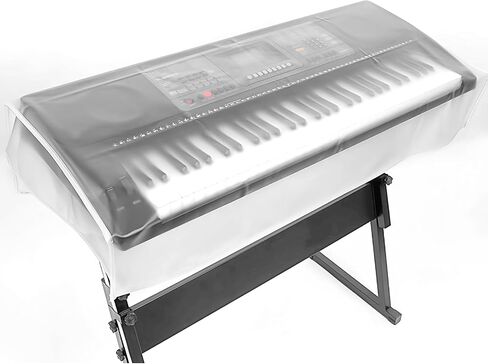 76 Keyboard Electronic Piano Dust Cover - Matte Transparent Design for Stylish Protection in Saudi Arabia