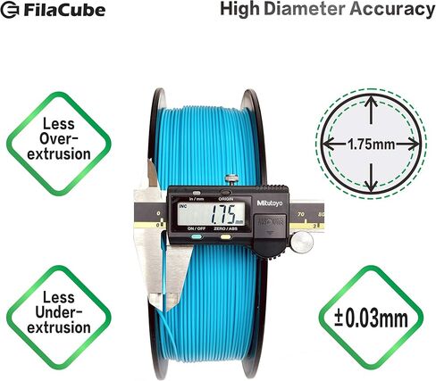 Skin/Flesh PLA 3D Printer 1.75mm Filament 1kg - FilaCube PLA 2 Light skin color tone 1.75 mm 1 kg 3D Printing plastic filament supply for human organ model body girl toy epidermis [Made in USA] in Saudi Arabia