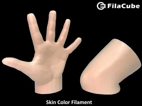 Skin/Flesh PLA 3D Printer 1.75mm Filament 1kg - FilaCube PLA 2 Light skin color tone 1.75 mm 1 kg 3D Printing plastic filament supply for human organ model body girl toy epidermis [Made in USA] in Saudi Arabia