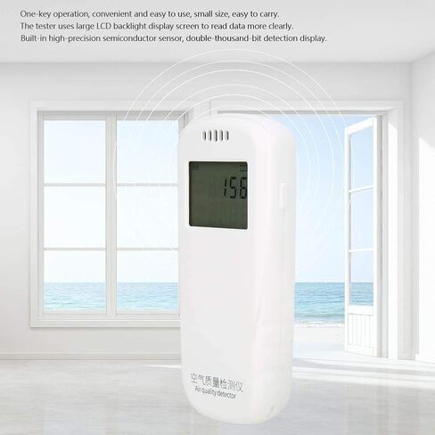 كاشف الفورمالديهايد عرض كشف مزدوج ألف بت جهاز اختبار جودة الهواء جهاز قياس جودة الهواء الرقمي جهاز قياس كاشف TVOC الداخلي جهاز قياس جودة الهواء in Kuwait