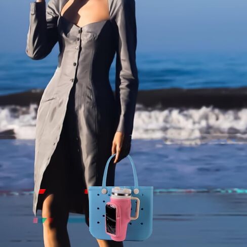 حامل مشروبات لحقيبة بوج، متوافق مع حقيبة بوج لتخزين الهاتف المحمول، ملحقات لحقيبة بوج الأصلية مقاس X كبير، حامل أكواب متوافق مع مغامرة ستانلي كوينشر in Kuwait