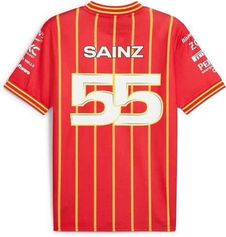 Scuderia Ferrari - Carlos Sainz Soccer Jersey - Men's Fit - Red in Saudi Arabia
