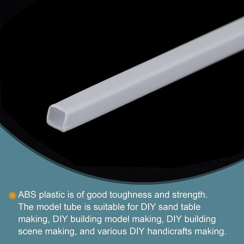 MECCANIXITY 20pcs 20" Plastic Model Tube ABS Solid Square Bar 0.12"x0.12" White Easy Processing for Architectural Model Making DIY in Saudi Arabia
