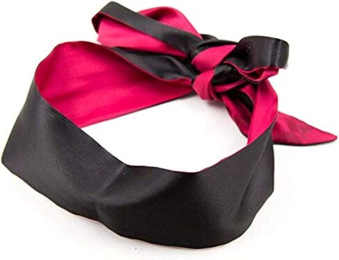 Satin Eye Mask Sleep Mask, Soft Smooth Blindfold, 57 in Long Adjustable to Tie Your Eyes, Travel, Nap,Meditation (Red) in Saudi Arabia