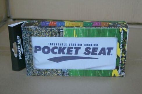 LARGE SIZE! PocketSeat Inflatable Stadium Seat Cushion 13x9x1.5" White in Saudi Arabia