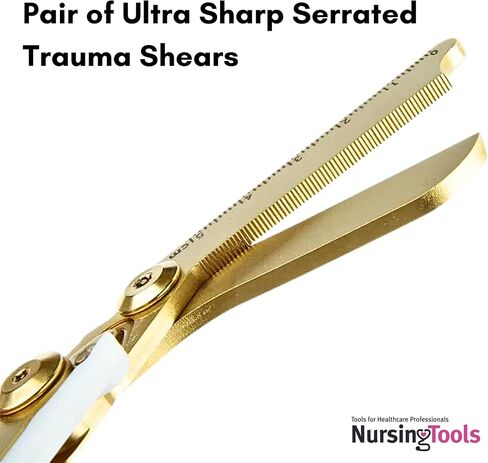 Foldable Rescue Trauma Shears Stainless Steel Multi-Tool Emergency Response Medical Scissors (Black) in Saudi Arabia