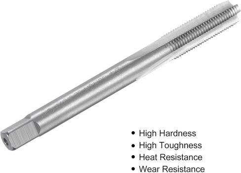 uxcell Thread Milling Threading Tap M7 x 0.75, Metric Left Hand Machine HSS (High Speed Steel) Uncoated 3 Straight Flutes Screw Tap H2 Tapping Machinist Thread Repair Tool in Saudi Arabia