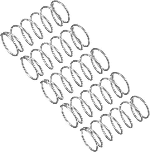 uxcell Compression Spring, 15Pcs 304 Stainless Steel, 7mm OD, 0.7mm Wire Size, 35mm Free Length, Silver Tone in Saudi Arabia