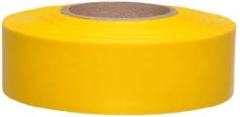 NMC FT5 Flagging Tape - 1.1875 in. x 300 ft., Yellow, Blank Non-Adhesive Vinyl Marker Tape, 3 mm Thickness in Saudi Arabia