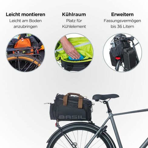 باسيل مايلز Xl Pro Pannier 9-36l مع عاكسات مقاس واحد in Saudi Arabia